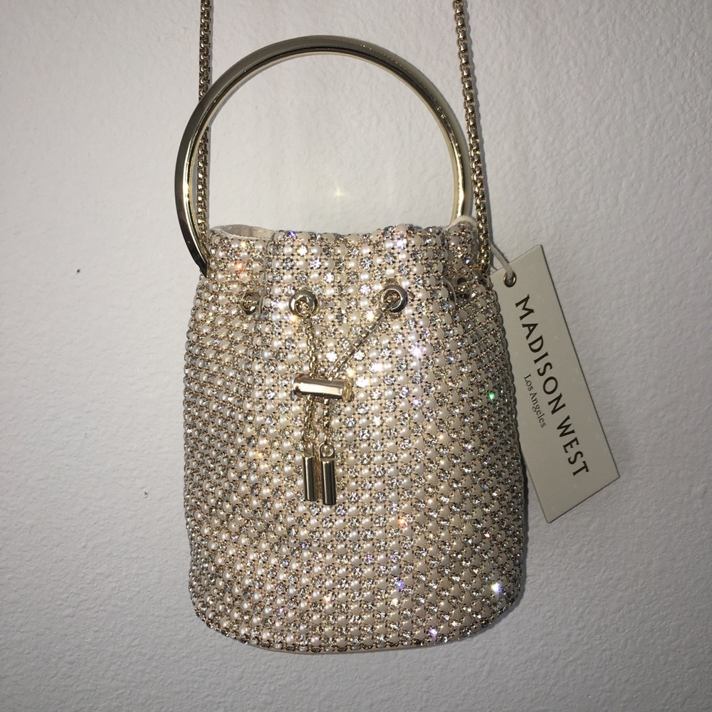 Madison West Crystal Pearl Handbag - Picture 5 of 9
